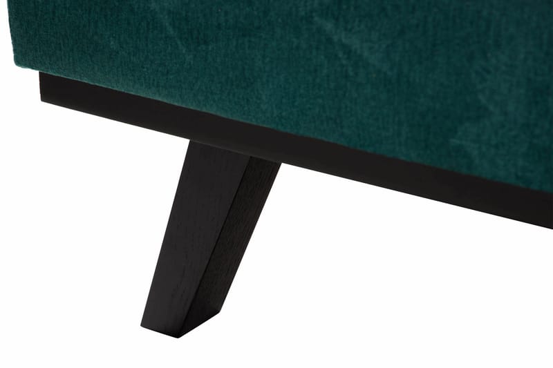 Copenhagen 5-seters Venstrevendt U-formet Sofa med Divan og Sjeselong i Fløyel - Grønn - Møbler - Sofaer - U-sofa