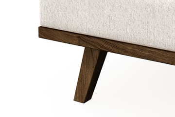 Copenhagen 5-seters Venstrevendt U-formet Sofa med Divan og Sjeselong i Fløyel - Kremhvit - Møbler - Sofaer - U-sofa