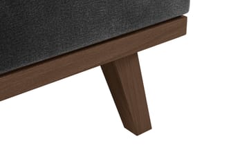 Copenhagen 5-seters Venstrevendt U-formet Sofa med Divan og Sjeselong i Fløyel - Mørk grå - Møbler - Sofaer - U-sofa