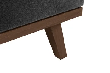 Copenhagen 5-seters Venstrevendt U-formet Sofa med Divan og Sjeselong i Fløyel - Mørk grå - Møbler - Sofaer - U-sofa