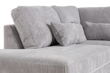 Copenhagen 5-seters Venstrevendt U-formet Sofa med Divan og Sjeselong i Manchester - Lys grå - Møbler - Sofaer - U-sofa