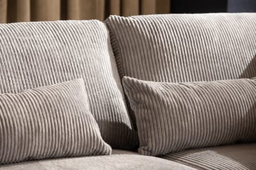 Copenhagen 5-seters Venstrevendt U-formet Sofa med Divan og Sjeselong i Manchester - Lys grå - Møbler - Sofaer - U-sofa