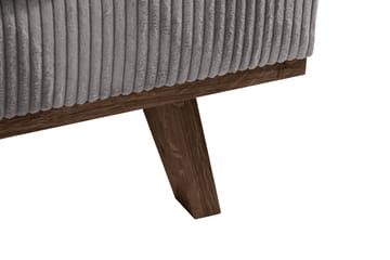 Copenhagen 5-seters Venstrevendt U-formet Sofa med Divan og Sjeselong i Manchester - Mørk grå - Møbler - Sofaer - U-sofa