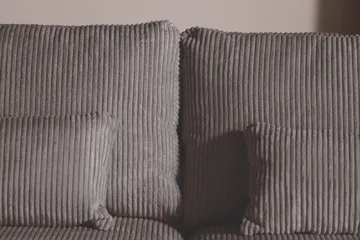 Copenhagen 5-seters Venstrevendt U-formet Sofa med Divan og Sjeselong i Manchester - Mørk grå - Møbler - Sofaer - U-sofa