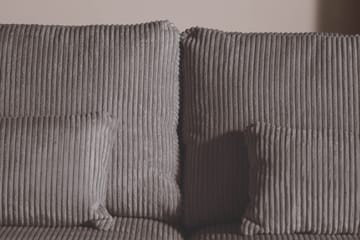 Copenhagen 5-seters Venstrevendt U-formet Sofa med Divan og Sjeselong i Manchester - Mørk grå - Møbler - Sofaer - U-sofa