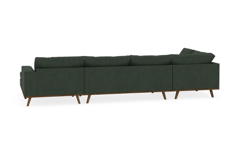 Copenhagen 5-seters Venstrevendt U-formet Sofa med Divan og Sjeselong i Manchester - Mørk grønn - Møbler - Sofaer - U-sofa