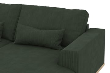Copenhagen 5-seters Venstrevendt U-formet Sofa med Divan og Sjeselong i Manchester - Mørk grønn - Møbler - Sofaer - U-sofa