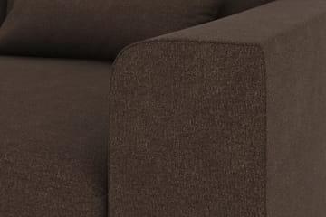 Copenhagen 5-seters Venstrevendt U-formet Sofa med Divan og Sjeselong i Stoff - Brun - Møbler - Sofaer - U-sofa