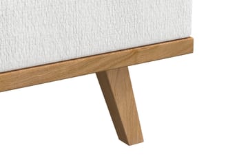 Copenhagen 5-seters Venstrevendt U-formet Sofa med Divan og Sjeselong i Stoff - Hvit - Møbler - Sofaer - U-sofa