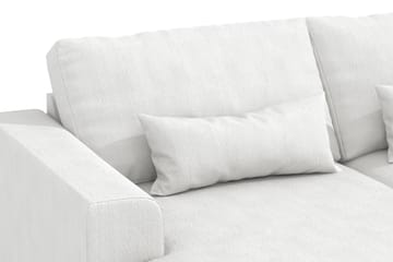 Copenhagen 5-seters Venstrevendt U-formet Sofa med Divan og Sjeselong i Stoff - Hvit - Møbler - Sofaer - U-sofa