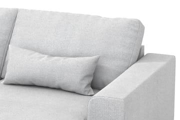 Copenhagen 5-seters Venstrevendt U-formet Sofa med Divan og Sjeselong i Stoff - Lys grå - Møbler - Sofaer - U-sofa