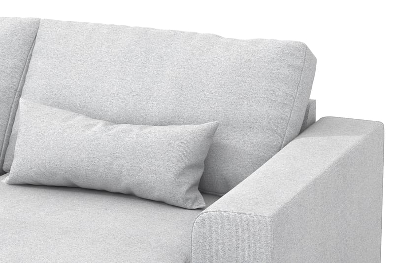 Copenhagen 5-seters Venstrevendt U-formet Sofa med Divan og Sjeselong i Stoff - Lys grå - Møbler - Sofaer - U-sofa