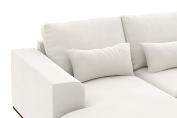 Copenhagen Compact 4-seters Høyrevendt U-formet Large Sofa med Divan og Sjeselong i Stoff - Lys grå - Møbler - Sofaer - U-sofa