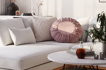 Copenhagen Compact 4-seters Høyrevendt U-formet Sofa med Divan og Sjeselong i Stoff - Lys grå - Møbler - Sofaer - U-sofa