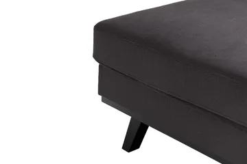 Copenhagen Compact 4-seters Venstrevendt U-formet Large Sofa med Divan og Sjeselong i Fløyel - Mørk grå - Møbler - Sofaer - U-sofa