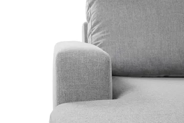 Crazy 4-seters Høyrevendt U-formet Large Sofa med Divan og Sjeselong i Stoff - Grå - Møbler - Sofaer - Sofaer med sjeselong - 4 seters sofa med divan