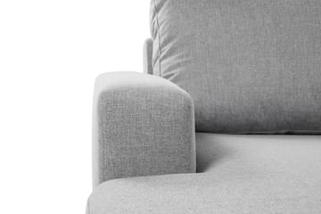 Crazy 4-seters Høyrevendt U-formet Large Sofa med Divan og Sjeselong i Stoff - Grå - Møbler - Sofaer - U-sofa