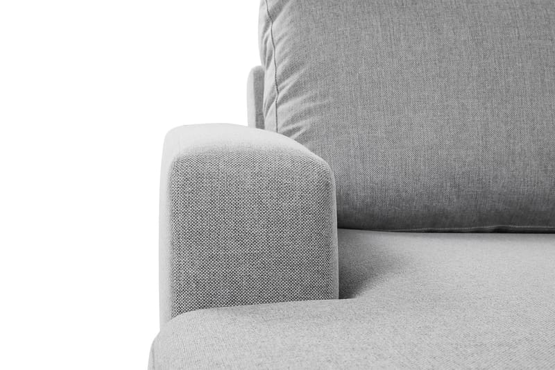Crazy 4-seters Høyrevendt U-formet Large Sofa med Divan og Sjeselong i Stoff - Grå - Møbler - Sofaer - U-sofa