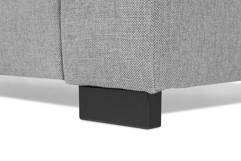 Crazy 4-seters Høyrevendt U-formet Large Sofa med Divan og Sjeselong i Stoff - Grå - Møbler - Sofaer - Sofaer med sjeselong - 4 seters sofa med divan