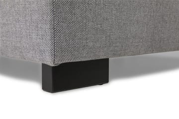 Crazy 4-seters Høyrevendt U-formet Large Sofa med Divan og Sjeselong i Stoff inkl. Pynteputer - Grå - Møbler - Sofaer - U-sofa