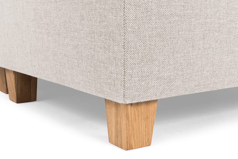Crazy 4-seters Høyrevendt U-formet Small Sofa med Divan og Sjeselong i Stoff - Beige - Møbler - Sofaer - U-sofa