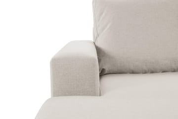 Crazy 4-seters Høyrevendt U-formet Small Sofa med Divan og Sjeselong i Stoff - Beige - Møbler - Sofaer - U-sofa