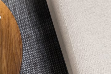 Crazy 4-seters Høyrevendt U-formet Small Sofa med Divan og Sjeselong i Stoff - Beige - Møbler - Sofaer - U-sofa
