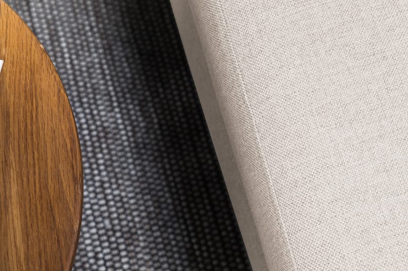 Crazy 4-seters Høyrevendt U-formet Small Sofa med Divan og Sjeselong i Stoff - Beige - Møbler - Sofaer - U-sofa