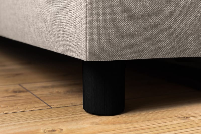 Crazy 4-seters Høyrevendt U-formet Small Sofa med Divan og Sjeselong i Stoff - Beige - Møbler - Sofaer - Sofaer med sjeselong - 4 seters sofa med divan