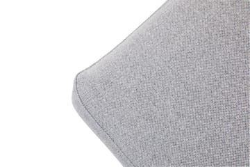 Crazy 4-seters Høyrevendt U-formet Small Sofa med Divan og Sjeselong i Stoff inkl. Pynteputer - Grå - Møbler - Sofaer - U-sofa