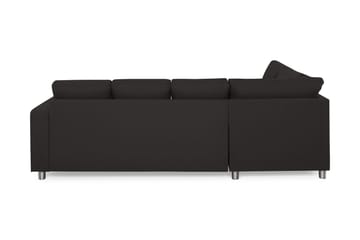 Crazy 4-seters Venstrevendt U-formet Large Sofa med Divan og Sjeselong i Stoff - Antrasitt - Møbler - Sofaer - U-sofa
