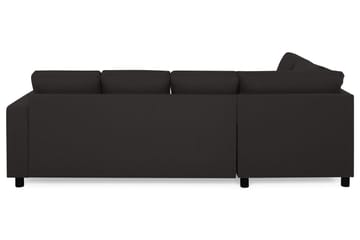 Crazy 4-seters Venstrevendt U-formet Large Sofa med Divan og Sjeselong i Stoff - Antrasitt - Møbler - Sofaer - Sofaer med sjeselong - 4 seters sofa med divan