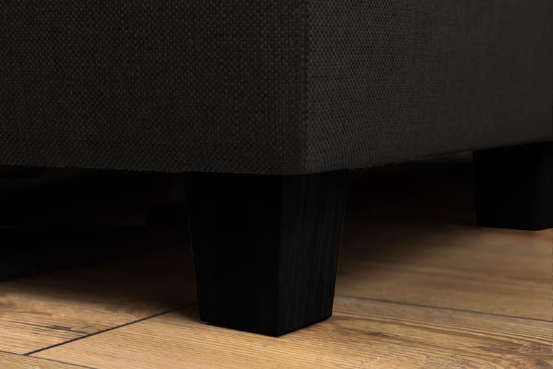 Crazy 4-seters Venstrevendt U-formet Large Sofa med Divan og Sjeselong i Stoff - Antrasitt - Møbler - Sofaer - Sofaer med sjeselong - 4 seters sofa med divan