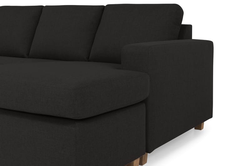 Crazy 4-seters Venstrevendt U-formet Large Sofa med Divan og Sjeselong i Stoff - Antrasitt - Møbler - Sofaer - Sofaer med sjeselong - 4 seters sofa med divan