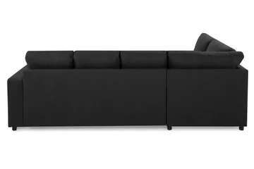 Crazy 4-seters Venstrevendt U-formet Large Sofa med Divan og Sjeselong i Stoff - Antrasitt - Møbler - Sofaer - Sofaer med sjeselong - 4 seters sofa med divan