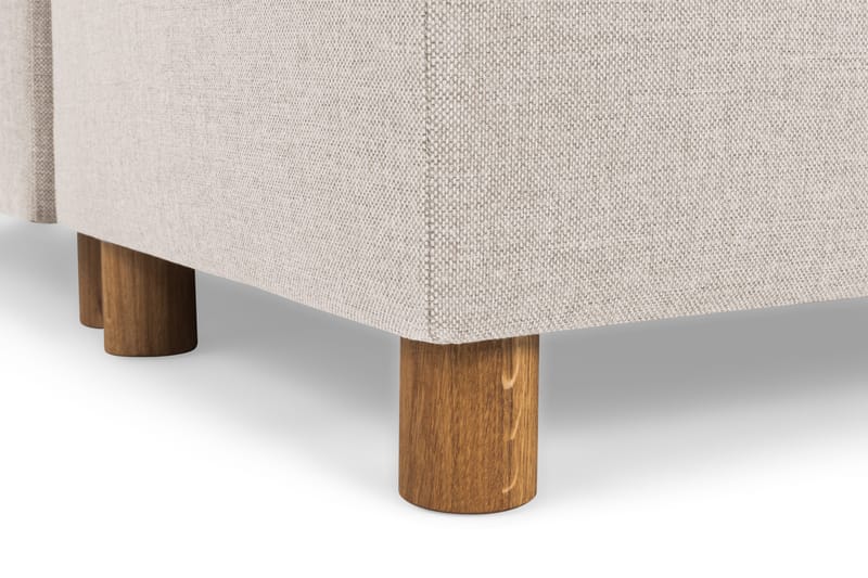 Crazy 4-seters Venstrevendt U-formet Large Sofa med Divan og Sjeselong i Stoff - Beige - Møbler - Sofaer - Sofaer med sjeselong - 4 seters sofa med divan