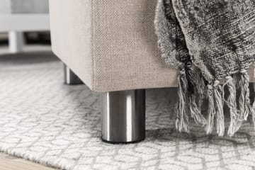 Crazy 4-seters Venstrevendt U-formet Large Sofa med Divan og Sjeselong i Stoff - Beige - Møbler - Sofaer - Sofaer med sjeselong - 4 seters sofa med divan