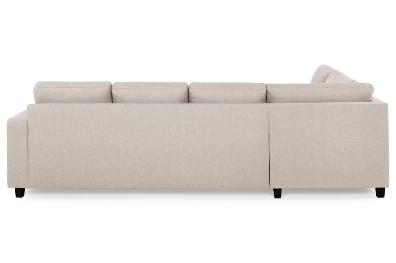 Crazy 4-seters Venstrevendt U-formet Large Sofa med Divan og Sjeselong i Stoff - Beige - Møbler - Sofaer - Sofaer med sjeselong - 4 seters sofa med divan