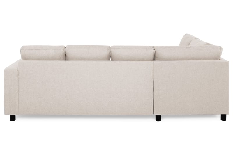 Crazy 4-seters Venstrevendt U-formet Large Sofa med Divan og Sjeselong i Stoff - Beige - Møbler - Sofaer - Sofaer med sjeselong - 4 seters sofa med divan