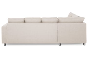 Crazy 4-seters Venstrevendt U-formet Large Sofa med Divan og Sjeselong i Stoff - Beige - Møbler - Sofaer - U-sofa