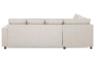 Crazy 4-seters Venstrevendt U-formet Large Sofa med Divan og Sjeselong i Stoff - Beige - Møbler - Sofaer - U-sofa