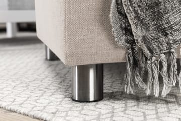 Crazy 4-seters Venstrevendt U-formet Large Sofa med Divan og Sjeselong i Stoff - Beige - Møbler - Sofaer - U-sofa