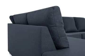 Crazy 4-seters Venstrevendt U-formet Large Sofa med Divan og Sjeselong i Stoff - Blå - Møbler - Sofaer - U-sofa