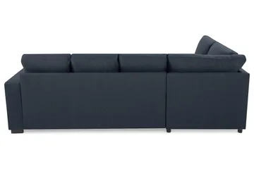 Crazy 4-seters Venstrevendt U-formet Large Sofa med Divan og Sjeselong i Stoff - Blå - Møbler - Sofaer - U-sofa