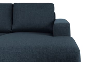 Crazy 4-seters Venstrevendt U-formet Large Sofa med Divan og Sjeselong i Stoff - Blå - Møbler - Sofaer - U-sofa