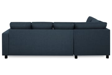 Crazy 4-seters Venstrevendt U-formet Large Sofa med Divan og Sjeselong i Stoff - Blå - Møbler - Sofaer - U-sofa