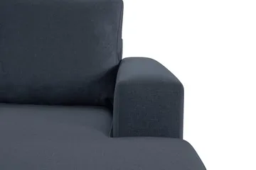 Crazy 4-seters Venstrevendt U-formet Large Sofa med Divan og Sjeselong i Stoff - Blå - Møbler - Sofaer - U-sofa