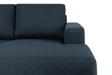 Crazy 4-seters Venstrevendt U-formet Large Sofa med Divan og Sjeselong i Stoff - Blå - Møbler - Sofaer - U-sofa