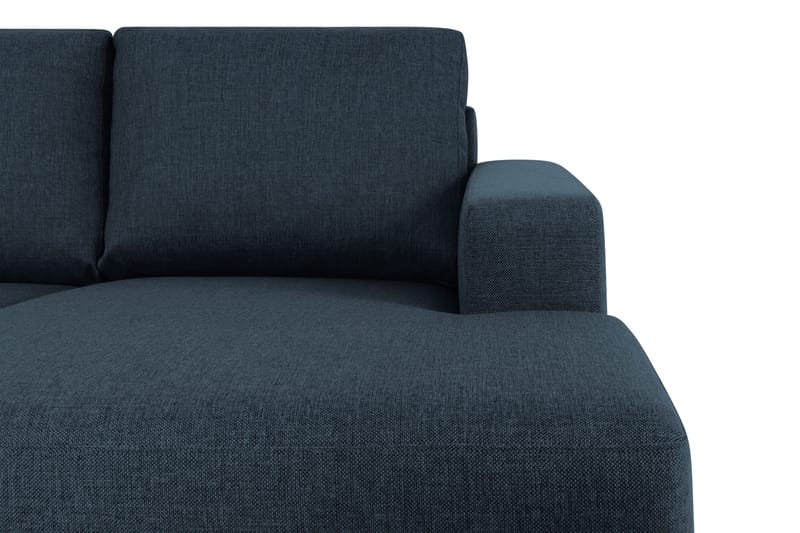 Crazy 4-seters Venstrevendt U-formet Large Sofa med Divan og Sjeselong i Stoff - Blå - Møbler - Sofaer - U-sofa