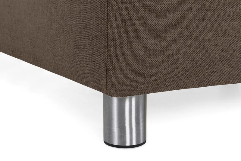 Crazy 4-seters Venstrevendt U-formet Large Sofa med Divan og Sjeselong i Stoff - Brun - Møbler - Sofaer - Sofaer med sjeselong - 3 seters sofa med divan